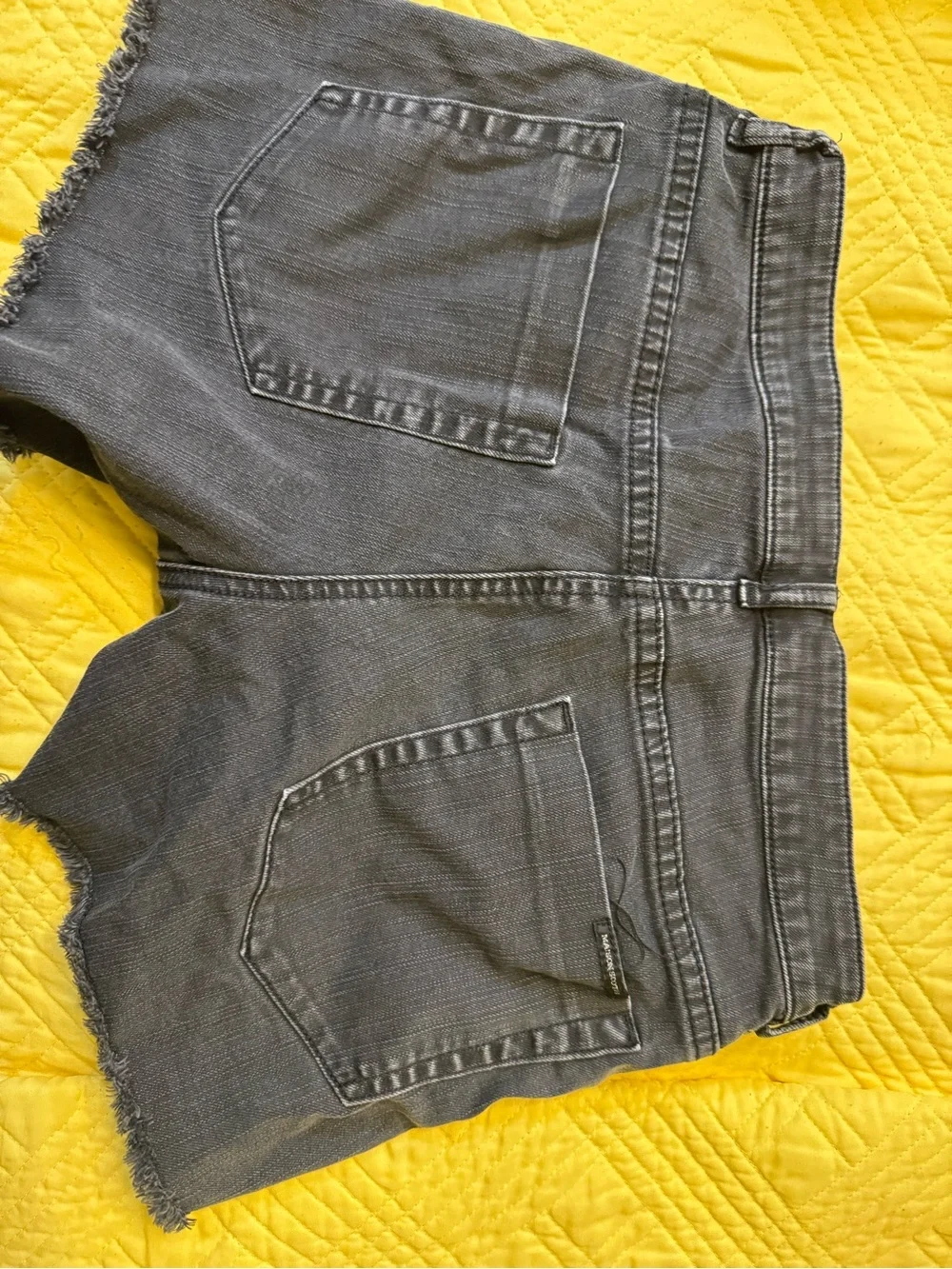 Madison Scotch Women Denim ShortSlate Gray Stud-Trim Denim Shorts